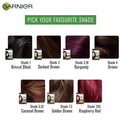 Garnier Color Naturals Creme Riche Sachet, Shade 5.32, Taapsee's Caramel Brown 60 gm - Crème