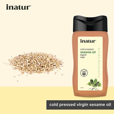 Inatur Pure & Cold Pressed Oil - Sesame (Til Oil) 100 ml - Massage Oils