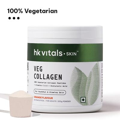 HealtHKart HK Vitals Skin Radiance Veg Collagen Supplement (Orange) 200 gm - Multi-Vitamins