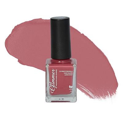 Glimmer Premium Nail Enamel Pinkish Red 10 ml - Nail Polish