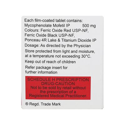 IPCA MMF 500 Tablet 10's - Immune Suppression