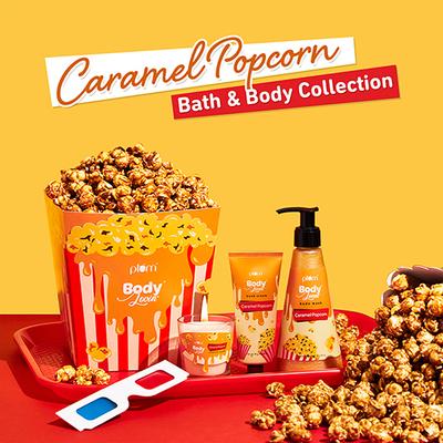 Plum BodyLovin' Caramel Popcorn Body Wash - Caramel Popcorn Fragrance 240 ml - Shower Gels & Body Wash