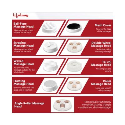 Lifelong Powerful Double Head Body Massager Hammer With 3 Massage Heads LLM36 1's - Massagers