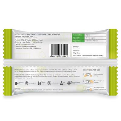 BodyGuard Multi-Use Sanitizing Wipes 30's - Others