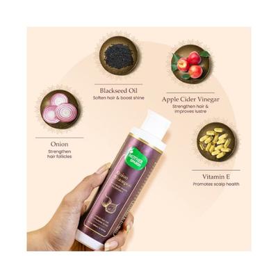 Mother Sparsh Onion Hair Shampoo With Raw Onion Concentrates & Blackseed Oil 200 ml - Shampoos