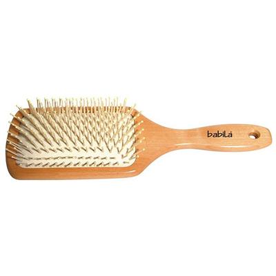 Babila Paddle hair Brush (Wooden Finish) 1 g - Hair Brushes