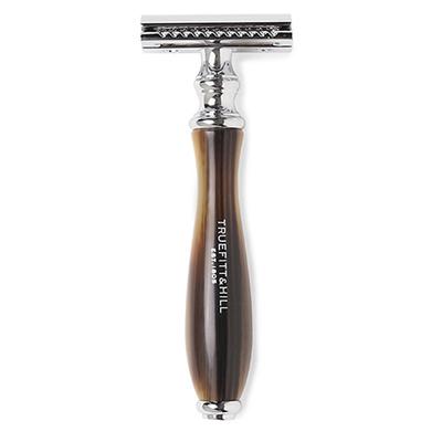 Truefitt and Hill Faux Horn Double Edge Chrome Wellington Safety Razor Essential Grooming Collection For Men 1's - Razors & Cartridges