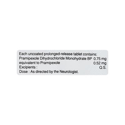 Pramirol SR 0.52mg Tablet 10'S - Parkinsonism-Apd
