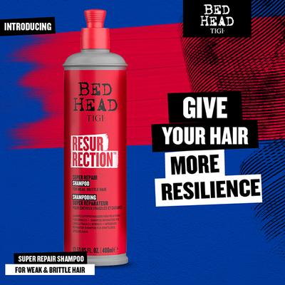 TIGI Bed Head Resurrection Super Repair Shampoo for Weak and Brittle Hair 400 ml - Shampoos