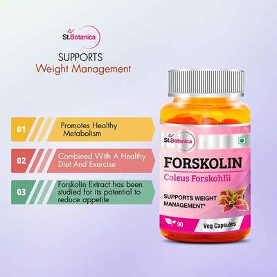 St.Botanica Forskolin Veg Capsules 90's - Multi-Vitamins