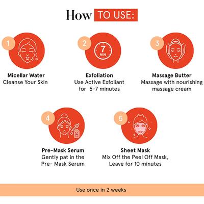 SkinQ Glow & Detan DIY Active Facial Kit - Multi Use 200 ml - Facial Kits