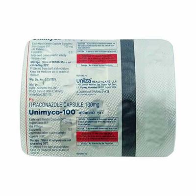 UNIMYCO 100 Capsule 10's - Fungal Infections-Anf