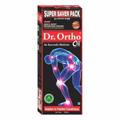 Dr.Ortho Ayurvedic Medicine Oil 200 ml - Pain Relief (Ayush)
