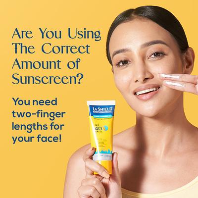 La Shield Pollution Protect Mineral Sunscreen Gel - SPF 50 PA +++ UVA - UVB 50gm - Face Sunscreen