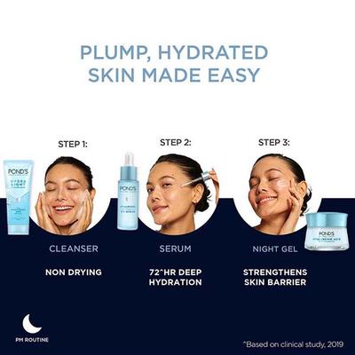 Pond's Hydra Light Hyaluronic Acid Hydrating Night Gel 50 gm - Night Cream