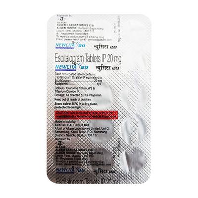 NEWCITA 20 Tablet 15's - Depression-Ant