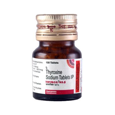 Thyrox 62.5Mcg Tablet 100's - Hypothyroidism