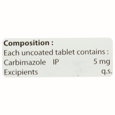 CARBIROSE 5 Tablet 100's - Hyperthyroidism-Ant