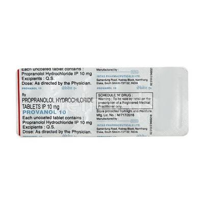 Provanol 10mg Tablet 10'S - Hypertension-Bet