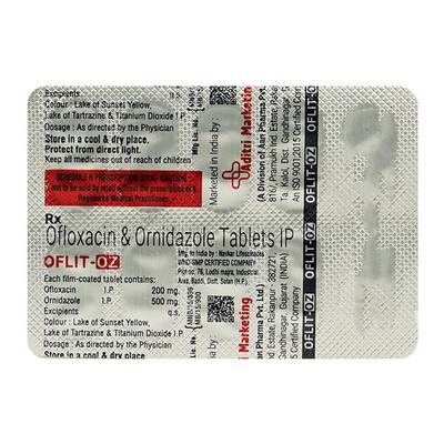 Oflit OZ Tablet 10'S - Bacterial Infections-Qui