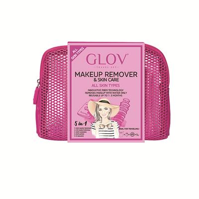 Glov - TRAVEL SET - MAKEUP REMOVER - All SKIN TYPES 100 gm - Facial Wipes & Tissues