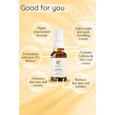 MyGlamm 1% Retinol Age-Defying Serum 1 gm - Face Gels
