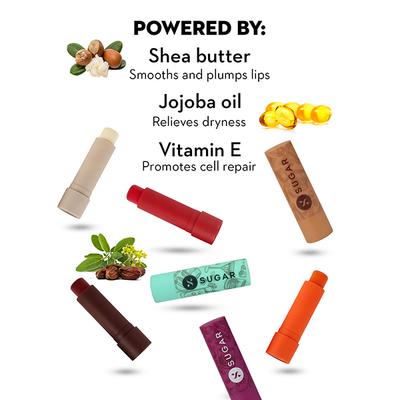 SUGAR Cosmetics Tipsy Lips Moisturizing Balm - 07 Bramble 4.5 gm - Lipsticks
