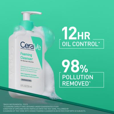 CeraVe Foaming Cleanser For Normal To Oily Skin 236 ml - Face Wash & Cleansers
