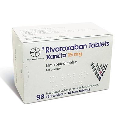 XARELTO 15mg Tablet (38 FREE)+60's - Blood Clot-Ant