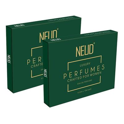 NEUD Luxury Perfumes for Women (6 x 10ml) 2's - Women Deodorants/Roll-Ons