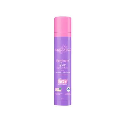 Aqualogica illuminate + Dewy Sunscreen SPF 50+ PA++++ Wild Berries & Alpha Arbutin 50 gm - Face Sunscreen