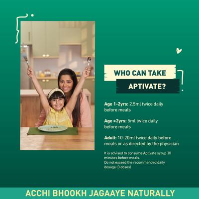 Aptivate Syrup - Tasty Pineapple Flavour 175 ml - Digestive Health