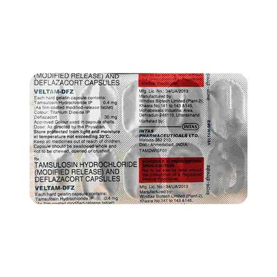VELTAM DFZ Capsule 10's - Bladder And Prostate Disorders-Dru