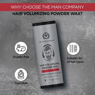 The Man Company Hair Volumizing Powder Wax for Men 5 gm - Multi-Stylers