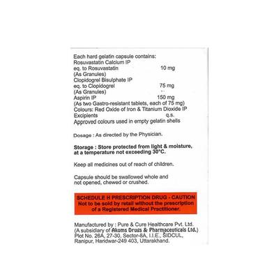 ROSYCAP GOLD 10/150 Capsule 15's - Blood Clot-Ant