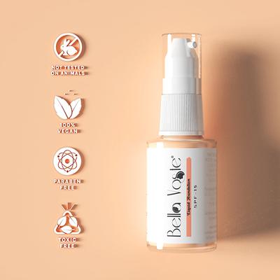 Bella Voste Liquid Foundation with SPF15 - Caramel (06) 30 ml - Foundation