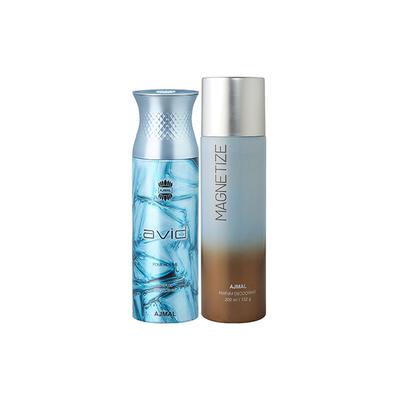 Ajmal Avid And Magnetize Deodorants Pack of 2 200 ml - Deodorants/Roll-Ons