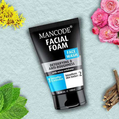 Mancode Facial Foam Face Wash 100 ml - Face Wash & Cleansers