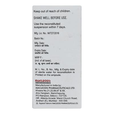 Cefolac CV 50mg Oral Suspension 30ml - Bacterial Infections-Cep