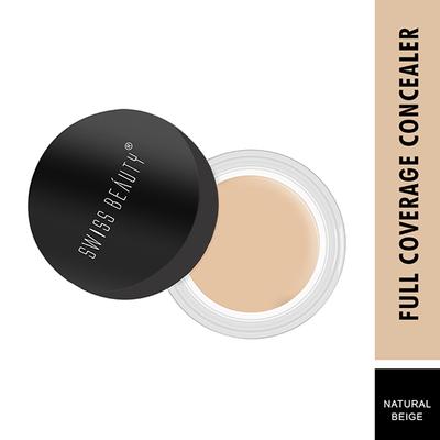 Swiss Beauty Full Coverage Creamy Concealer - (Natural Beige) 10 gm - Concealer