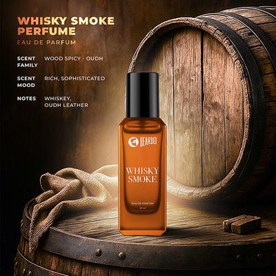 Beardo Whisky Smoke Perfume for Men, Spicy, Woody - Oudh Scent Eau De Parfum, Long Lasting 20 ml - Men Perfumes (Edt/Edp)