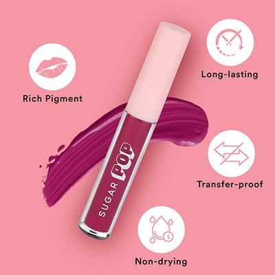 SUGAR POP Liquid Lipstick - 03 Fuchsia 2.5 ml - Liquid Lipsticks