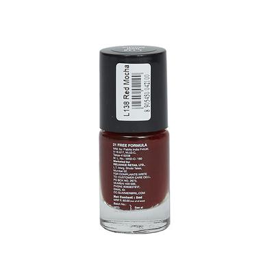 Glimmer Nail Polish Red Mocha 5 ml - Nail Polish