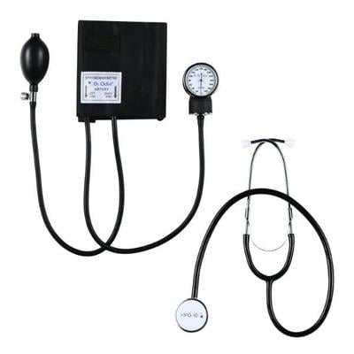 Dr. Odin Aneroid Sphygmomanometer (OAS-102) with Stethoscope 1's - Health Monitors And Equipment
