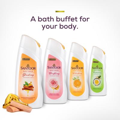 Santoor Glowing Skin Body Wash 230 ml - Shower Gels & Body Wash