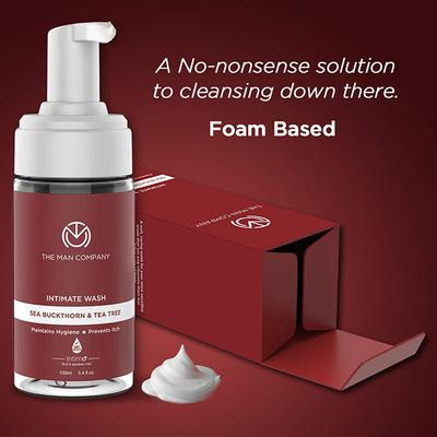 The Man Company Intimo Intimate Foaming Wash for Men with Tea Tree & Sea Buck Thorn Oil 100 ml - Intimate Care