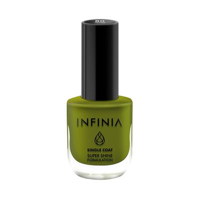 Infinia Green Single Coat Nail Polish Henna 080 12 ml - Nail Polish