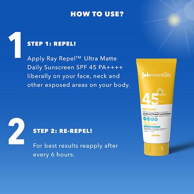 Fabessentials Ultra Matte Daily Sunscreen SPF 45 PA++++ 50 gm - Body Sunscreen