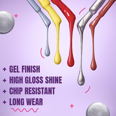 Elle 18 Nail Pop Gel Finish -G8 10 ml - Nail Polish