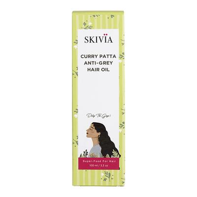 Skivia Curry Patta Anti Grey Hair Oil With Vitamin E & Amla -Unisex 100 ml - Hair Oils